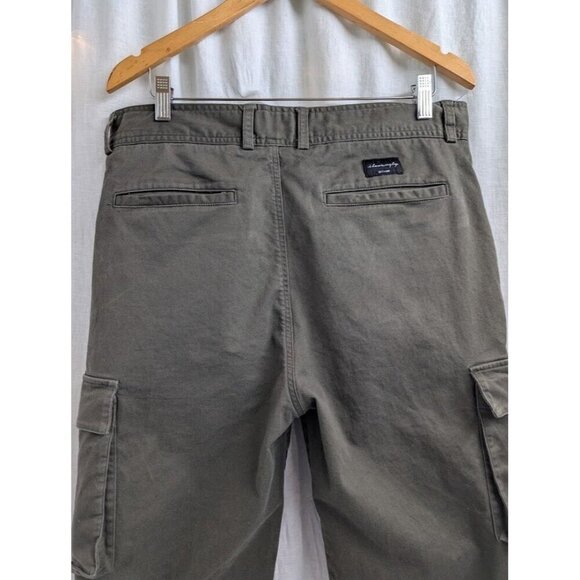 I love Ugly women's size large dark green cargo chino pants A5 - Picture 5 of 12